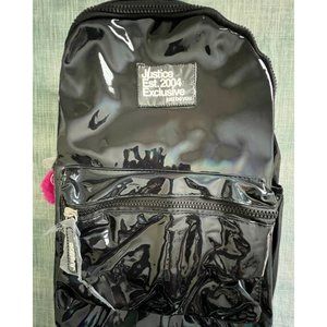 BRAND NEW JUSTICE BLACK & IRIDESCENT BACKPACK